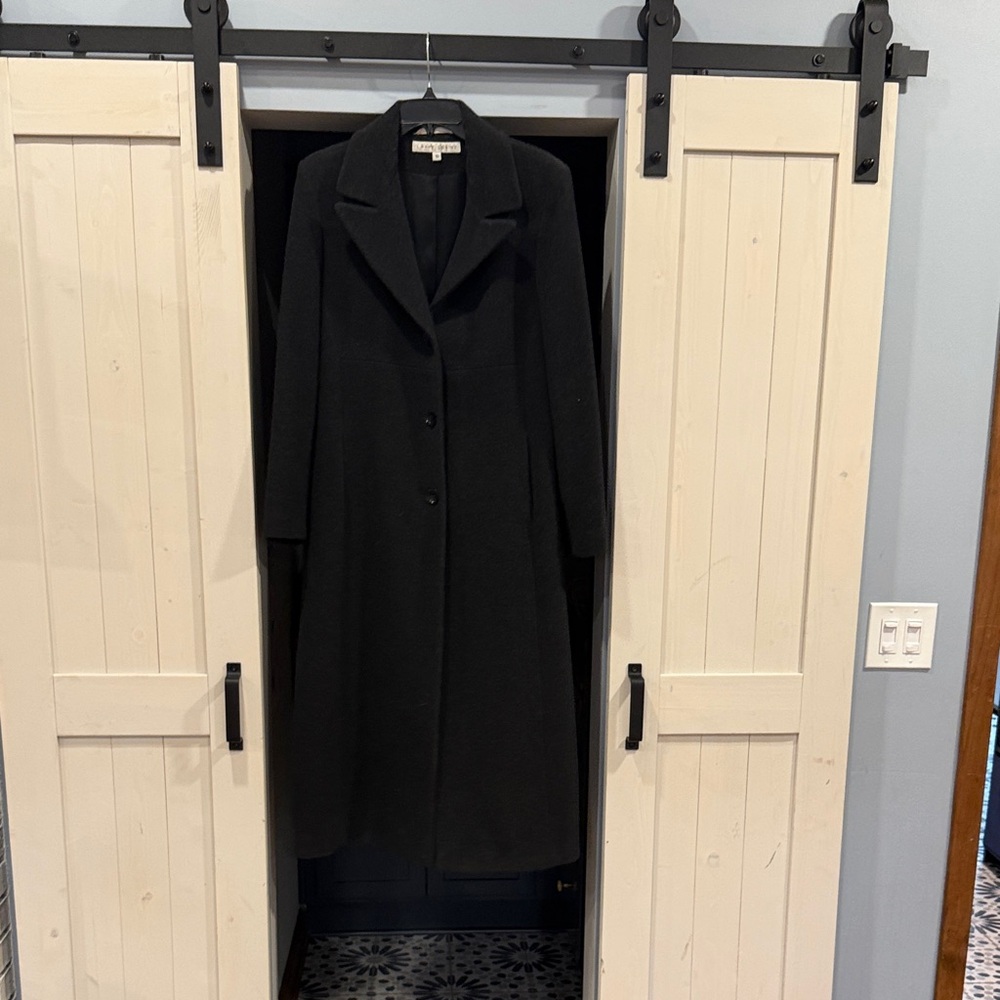 Larry Levine Black Long Coat